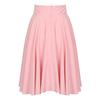 Women Skirt Elastic High Waist A-Line Style Skirt Solid Color Large Hem Skater