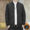 Мужское пальто осень/зима 2024 года из толстого теплого хлопка с воротником-стойкой