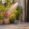 Soft Mist Shower Head Telescopic Garden Shower Camping with Tripod Base 9 Jet Stable Base Settings Adjustable Height Portable for Beach Pool Plant