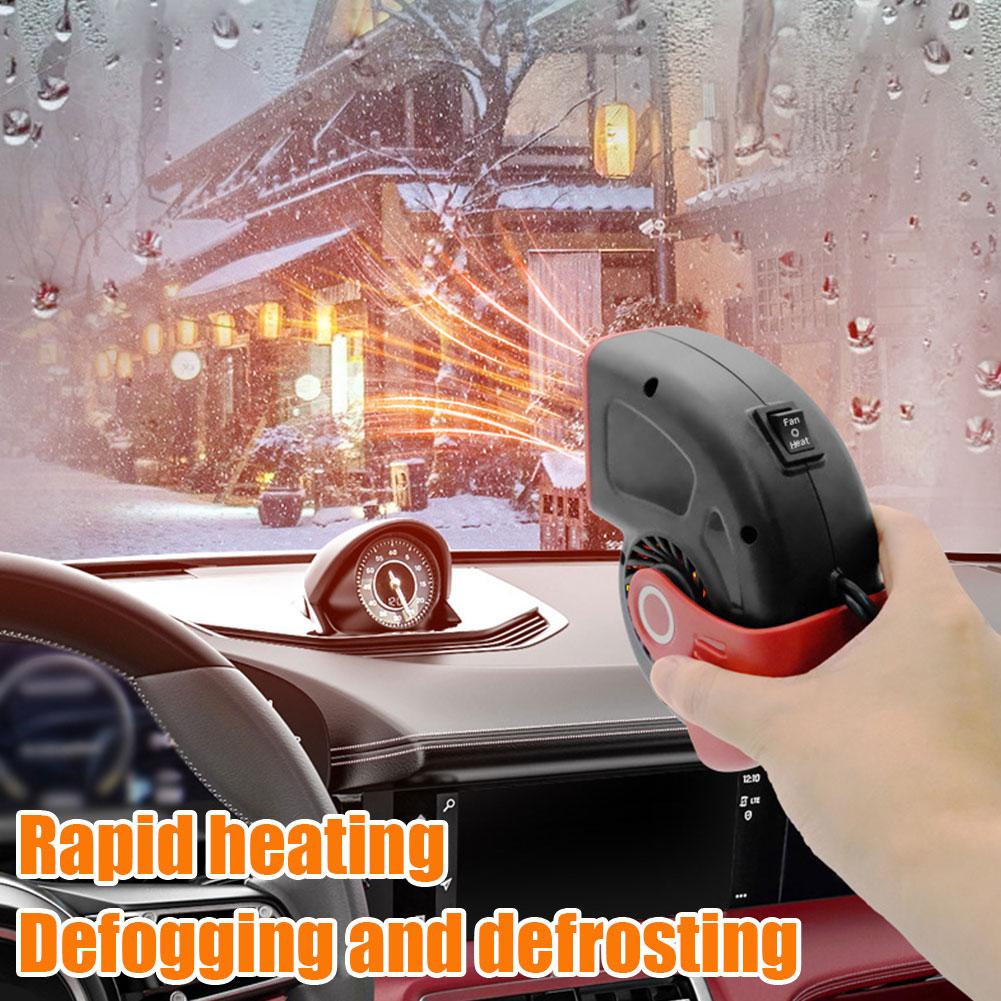Car Heater 12V 120W Car Heater Fan Windshield Defogger Heating Cooling Dual-Purpose Defroster Car Mounted Heater