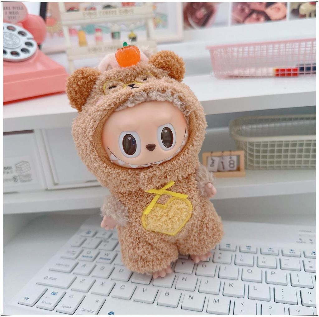 17см Виниловый брелок-кукла Лабубу: Коллекция одежды-сюрпризов первого и второго поколения