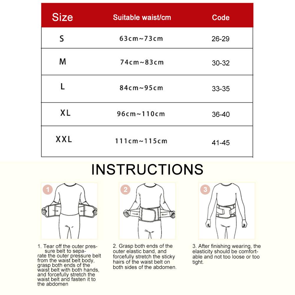 Magnetic Therapy Lumbar Support Belt Self Heating Lower Back Support Back Waist Belt