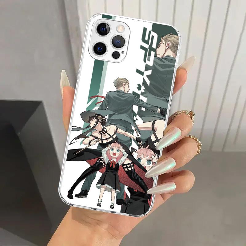 Чехол для телефона Anya из аниме Семья шпионов для iPhone 16 15 14 13 12 Mini 11 Pro Max 16E X XS XR 7 Plus 8 SE 2020 Мягкий чехол с принтом