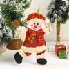 1 шт. Подвеска на рождественскую елку Санта-Клаус подарок своими руками Веселые рождественские танцевальные украшения игрушки кукла подвесная ткань С Новым годом снеговик