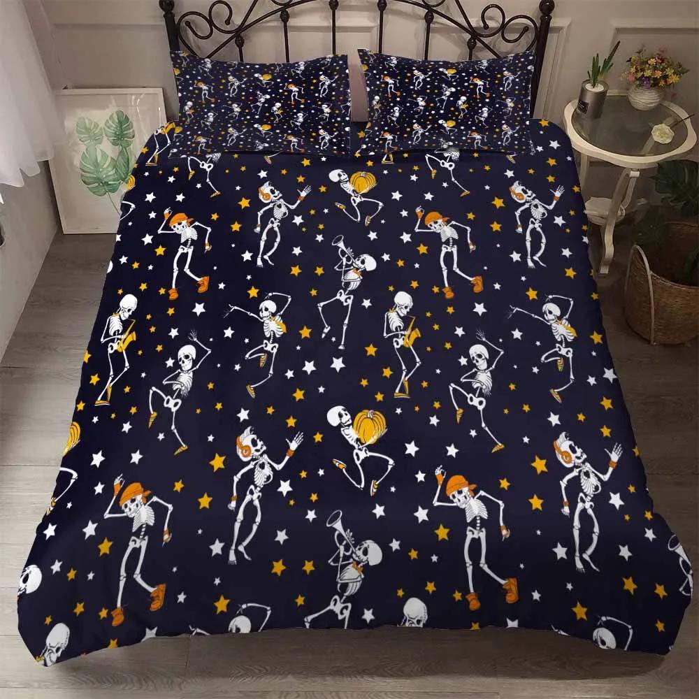 Роскошный темно-синий комплект постельного белья Galaxy Twin Full Queen King Size, пододеяльник/пододеяльник, комплект сияющих звезд, звездное небо, пододеяльник