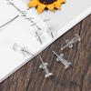 100 Pcs Durable Plastic Buttons Pins Clear Push Pins Stationery Supplies Drawing Pins Push Pins