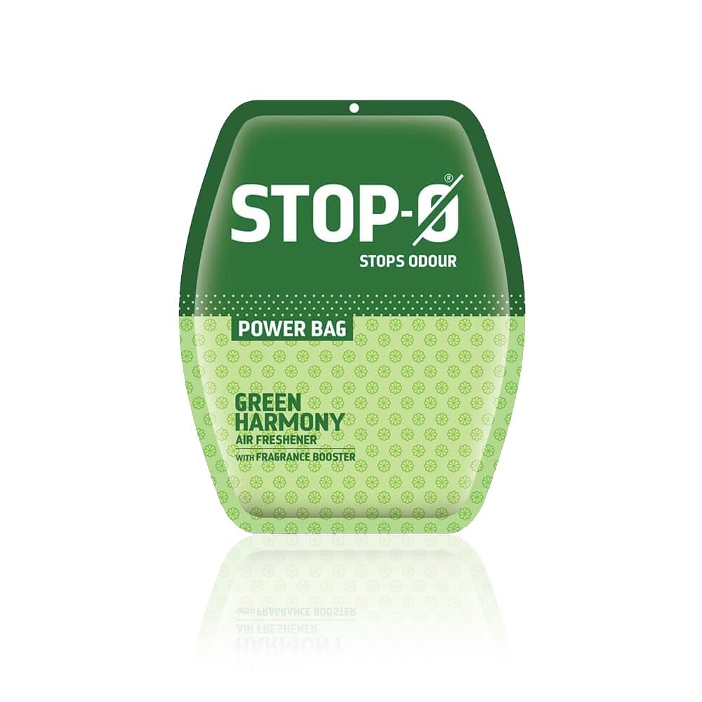 Cycle Stop-O Power Bag Освежитель воздуха для ванной комнаты Упаковка из 6 штук Длительный эффект Ассорти ароматов Яблоко Корица Дыня Мандарин Амбра Роза Цитрусовый Зинг 10 г