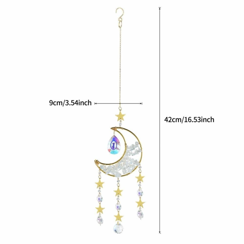 Crystal Sun Catcher Prism Colorful Wind Chimes Creative Moon Catchers Yard Garden Decor