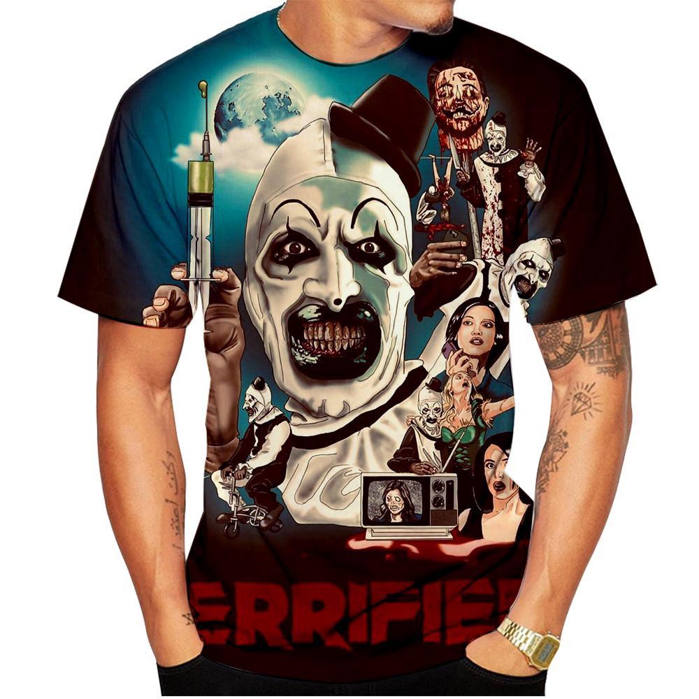 Hot Sale Classic Movie Terrifier Print Fashion Casual American Movie Poster Design Adults Surf