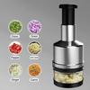 New Food Chopper Simple Operation Restaurant Supply Thickened Vegetable Onions Garlic Nuts Salads Hand Chopper Practical Grinding