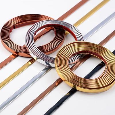 Лента для кромки ПВХ, самоклеящаяся золотая лента, фоновая лента для кромки стены, потолка, мебели, плитки