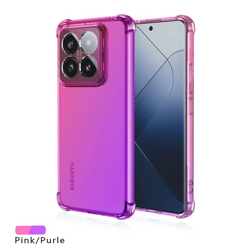 Градиентный чехол для телефона POCO X7 Pro X 7 X7Pro, противоударный силиконовый полупрозрачный мягкий защитный бампер с подушками безопасности для POCO M7pro M6 Pro 5G M5S