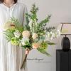 Роскошный Биомиметический Цветочный Букет: Элегантное искусственное цветочное украшение стола для свадеб и мероприятий