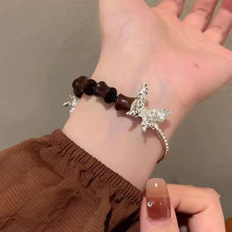 Изысканный браслет-бабочка от Chendie: Легкая роскошь, элитный этнический стиль для девочек