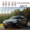 5pcs T3 14V 0.56W Car Interior Light Professional Bulbs Audio Gear Indicator Instrument Transparent Glass Light Accessories