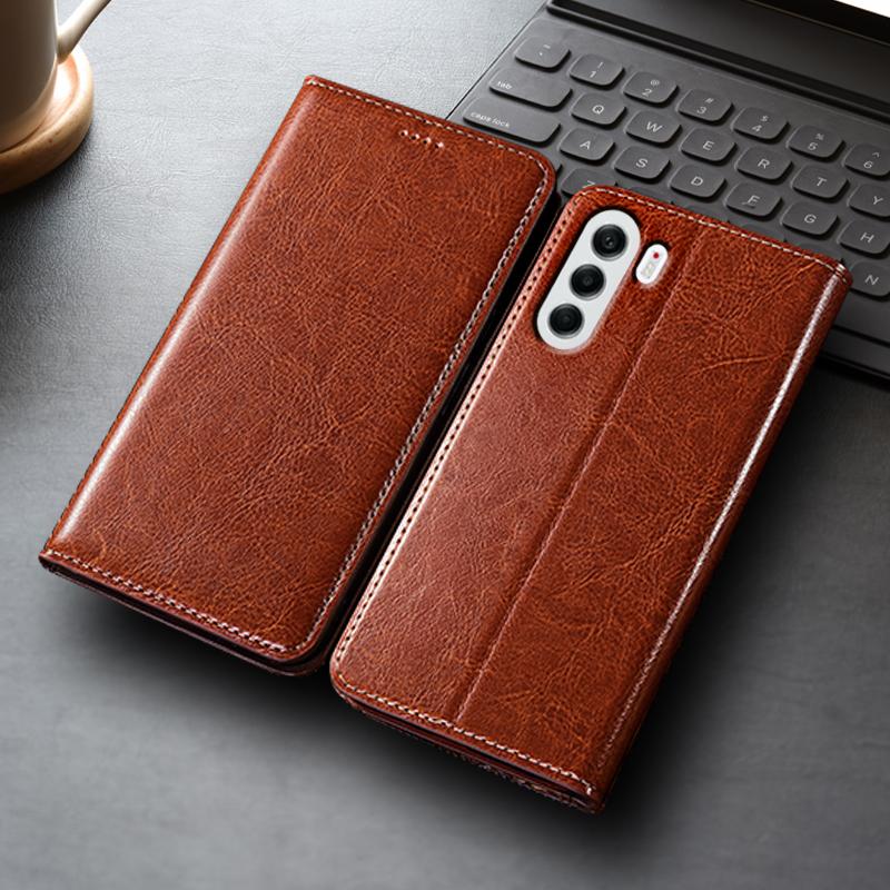 Флип-чехол из натуральной кожи Crazy Horse для Tecno Camon 17 18 18T 18P 18i 19 20 20S 30 30S 40 Pro Premier Neo 4G 5G Кошельки