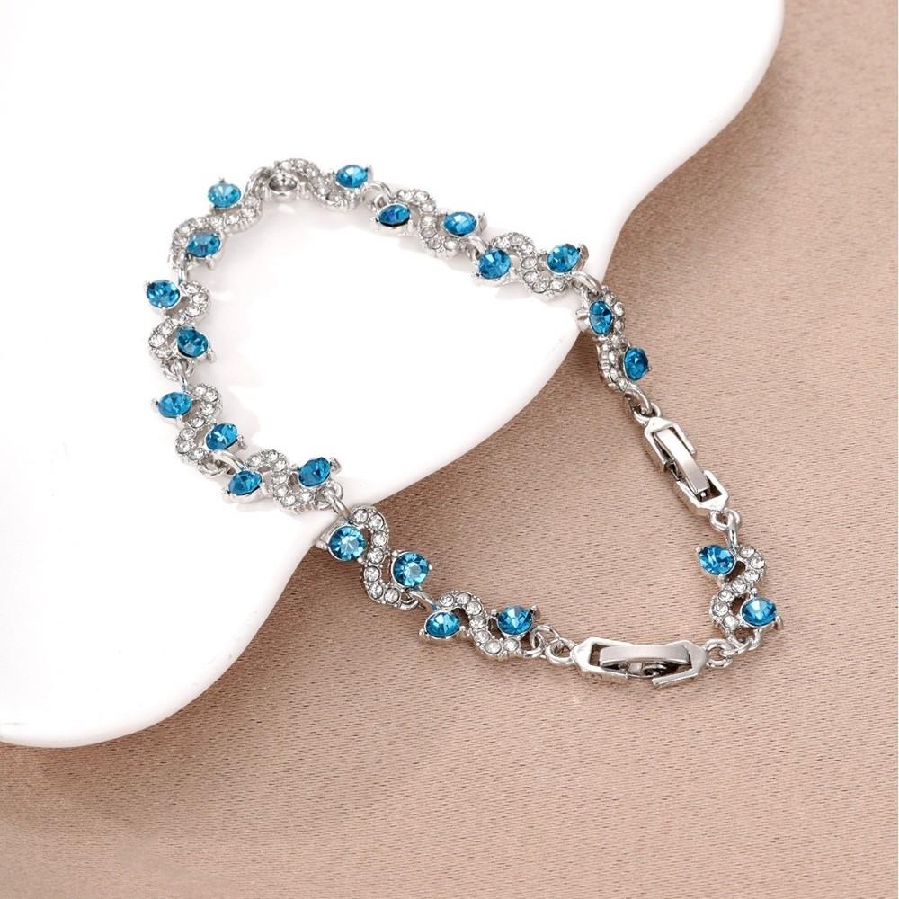 Sparkling Stones Women Bracelet Shining Zircon Bracelet Rhinestone Bracelet Wedding Jewelry