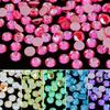 Glue Bottom Luminous Protein Flat Bottom Hot Drill Sticker Drill Colored Small Round Diamond Diy Clothing Accessories Glass Diamond Colored Diamond