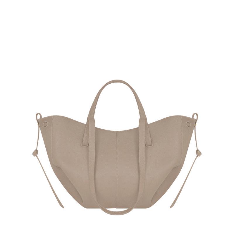 Оригинальная женская большая сумка-тоут Polene из коровьей кожи с плиссированным дизайном – модная сумка на плечо и подмышку.