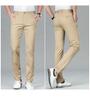 96% long staple cotton&crisp and easy to care for men's casual pants in spring and summer, durable and versatile straight leg pants