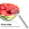 Watermelon Cutter Tool Efficient Stainless Steel Slicer for Watermelon Mango Cantaloupe Portable Kitchen Gadget for Fruit Salad Family Picnics Parties