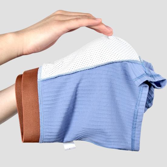 Мужское боксерское нижнее белье Эластичный дизайн со средней посадкой Дышащие шорты-брифы Лоскутный цвет U-образный выпуклый рубчатый гладкий бесшовный трусы