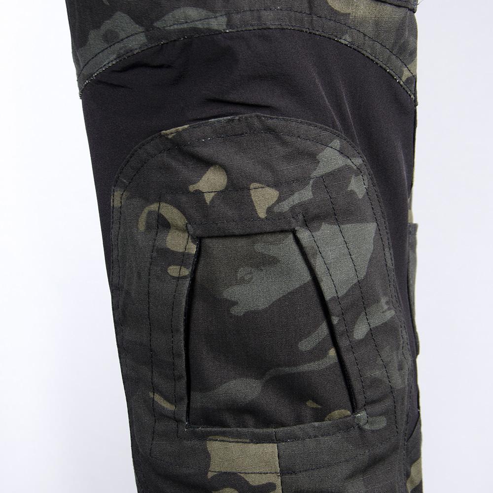 Черная камуфляжная страйкбольная форма Multicam с тактическими штанами наколенники армейская военная форма для мужчин