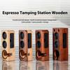 Деревянная станция для темперирования эспрессо, держатель для темперирования эспрессо, 3 отверстия, для 51-58 мм, универсальная