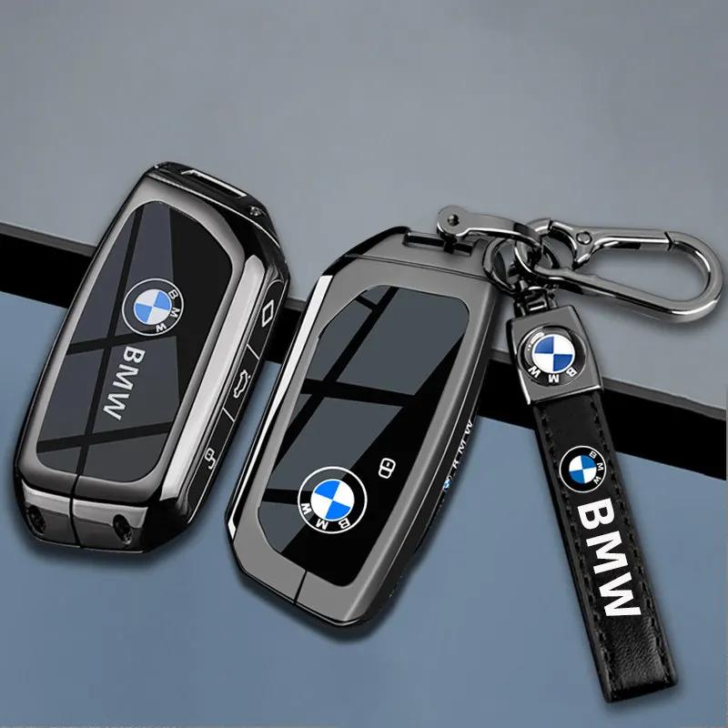 Чехол для автомобильного ключа Сумка-чехол для ключа Брелок для BMW X1 U11 X7 G07 XM G09 i7 7 Серия G70 LCI iX I20 U06 G81 M3 Автомобильные аксессуары для интерьера