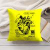 Creative Cardiovascular Heart Cushion Cover Short Plush DoubleSided Printing Home Machine Washable in Warm Winter Pillow Cover