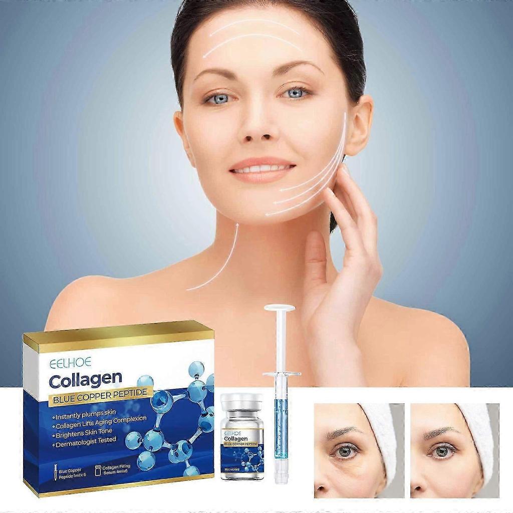 Eelhoe Blue Copper Peptide Essence Set Collagen Moisturizing And Firming Facial Skin Anti-Aging Moisturizing Essence