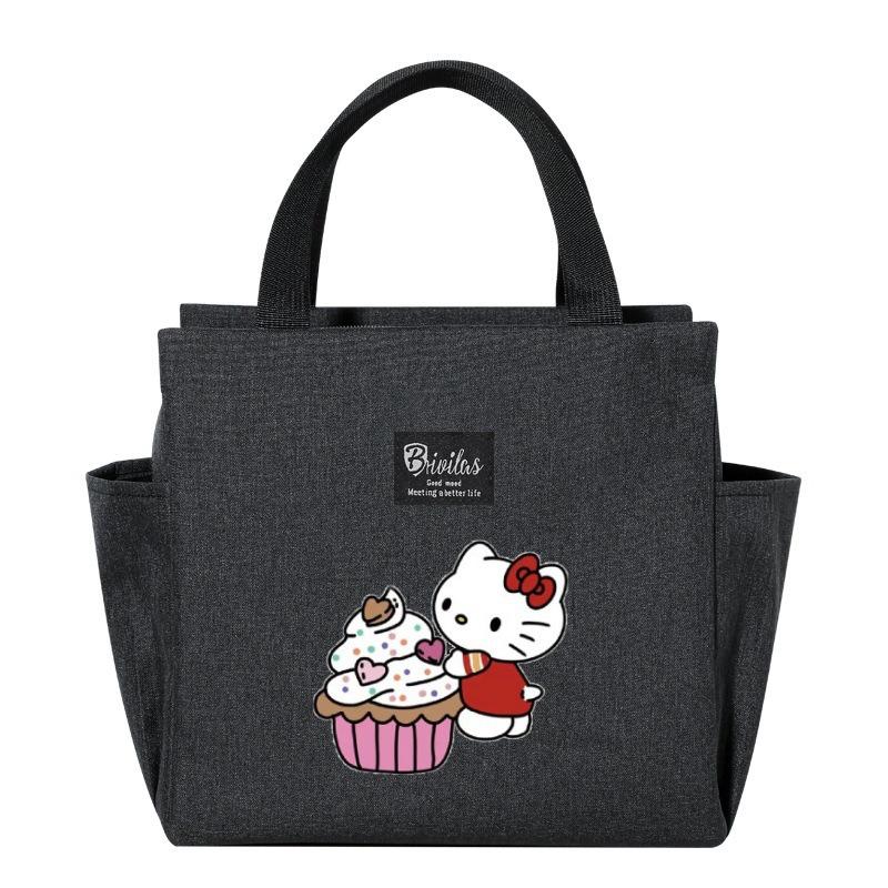 Изолированная сумка-ланчбокс Hello Kitty - Портативный контейнер для обеда для пикников и прогулок