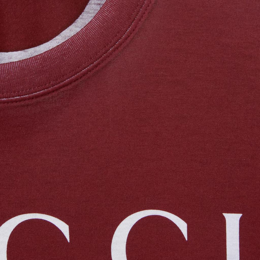 GUCCI Logo Printed Jersey T Shirt 796395-XJG26-6207