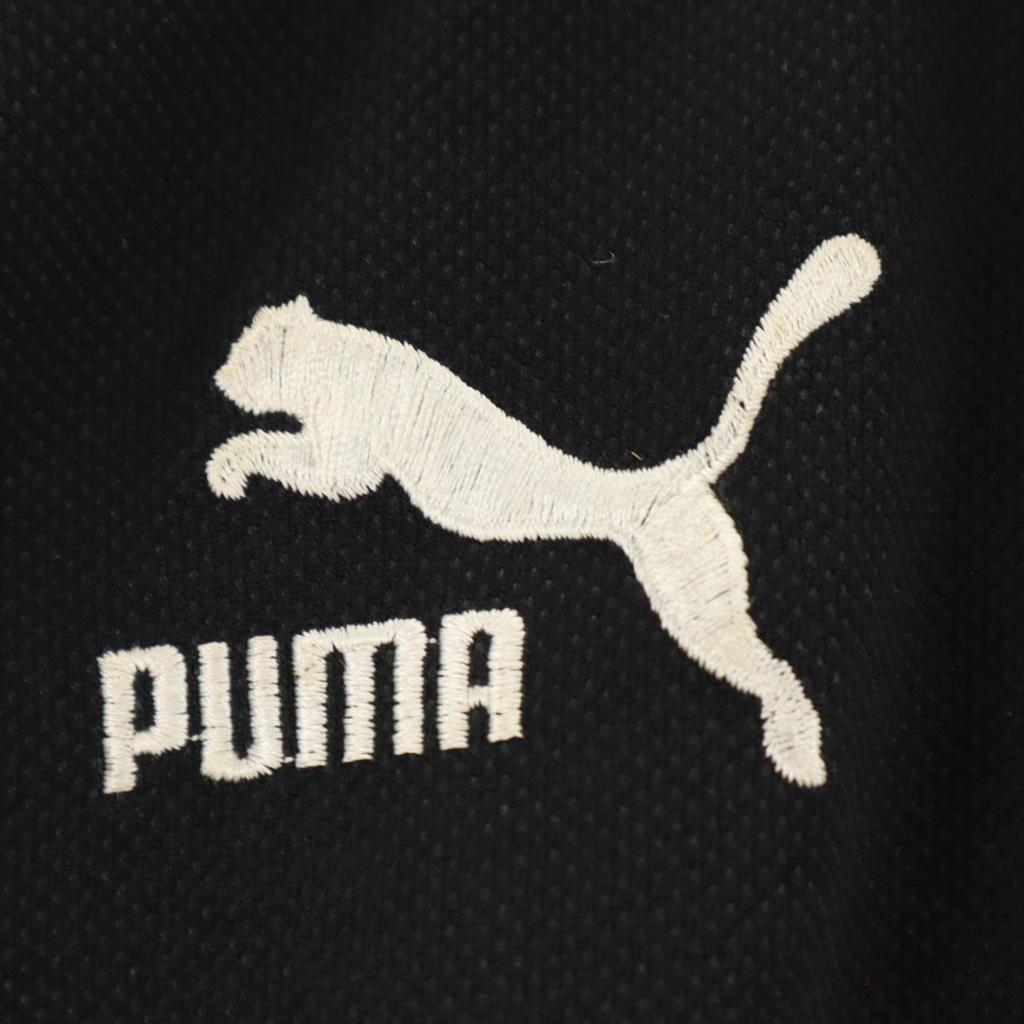 Puma 90-е Сделано в Японии Старый хит Union Куртка-трек с коротким рукавом M черный Мужская Б/У