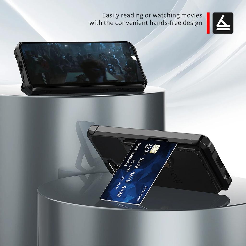 Магнитный Кошелек Кожаный Чехол Для Samsung Galaxy S25 Ultra S24 S23 S22 Plus S21 FE A16 A54 A55 A25 A15 A35 A24 Подставка Чехол-Кардхолдер