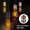 New Antique E27 Vintage Lights Bulb Socket Vintage Durable Light Bulb Holder Lamp Holder Home For Decor