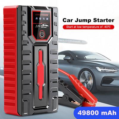 Автомобильный пусковой блок питания, портативный, 49800 мАч, зарядное устройство для аккумулятора Power Bank для бензиновых автомобилей 6,0 л или дизельных автомобилей 4,0 л