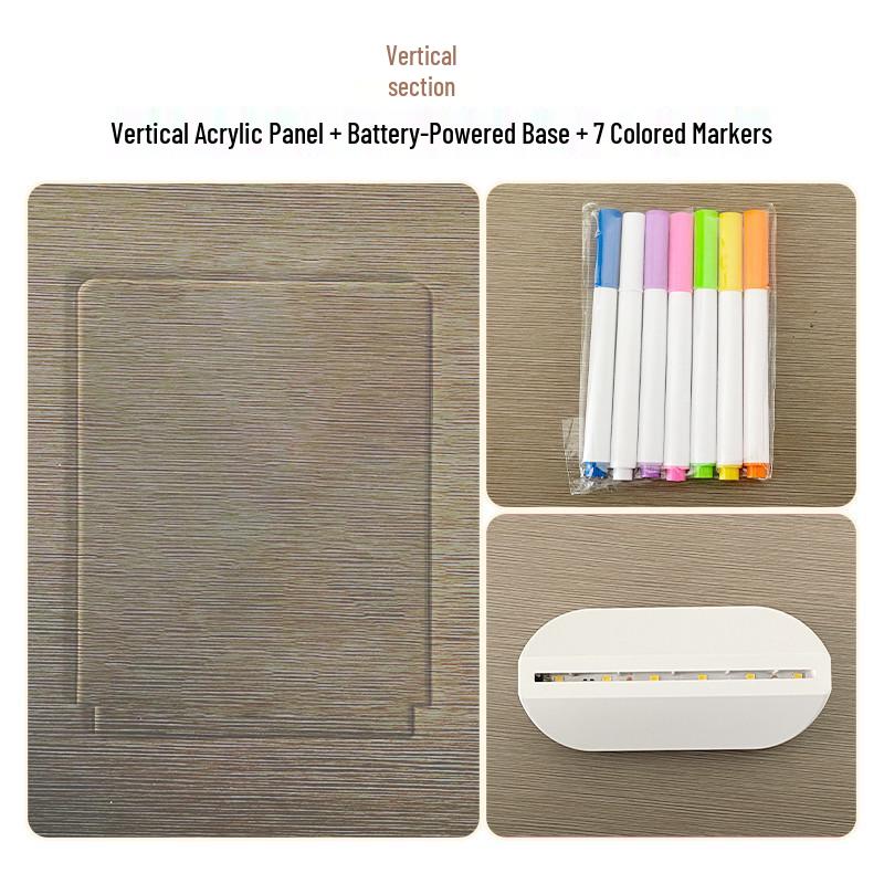 Стираемая светодиодная доска для рисования для детей – Портативная настольная доска для рисования и сообщений