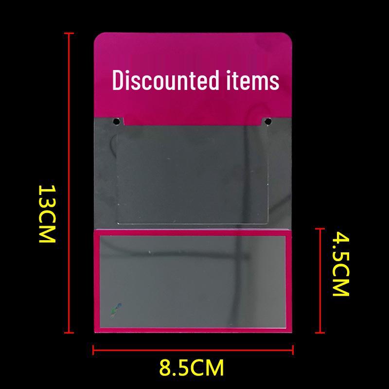 Прозрачный ПВХ рукав для полочных ценников для аптеки и магазина детских товаров