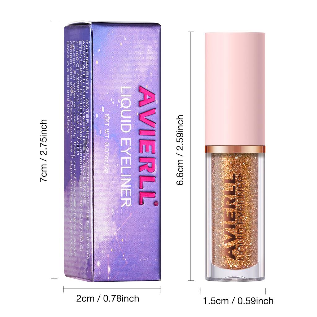 10-цветная сверкающая жидкая подводка для глаз Sparkle Dazzling Eyeshadow Liquid Pearl Brightens Eyeshadow Fine