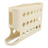 4 Tiers Egg Organizer 30 Eggs Large Capacity Space Saving Auto Rolling Fridge Egg Organizer for Refrigerator Yellow