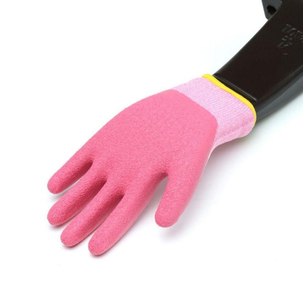 Multi-purpose Protective Mittens Cartoon Animal Latex Coated Gloves Kids Work Gloves Gardening