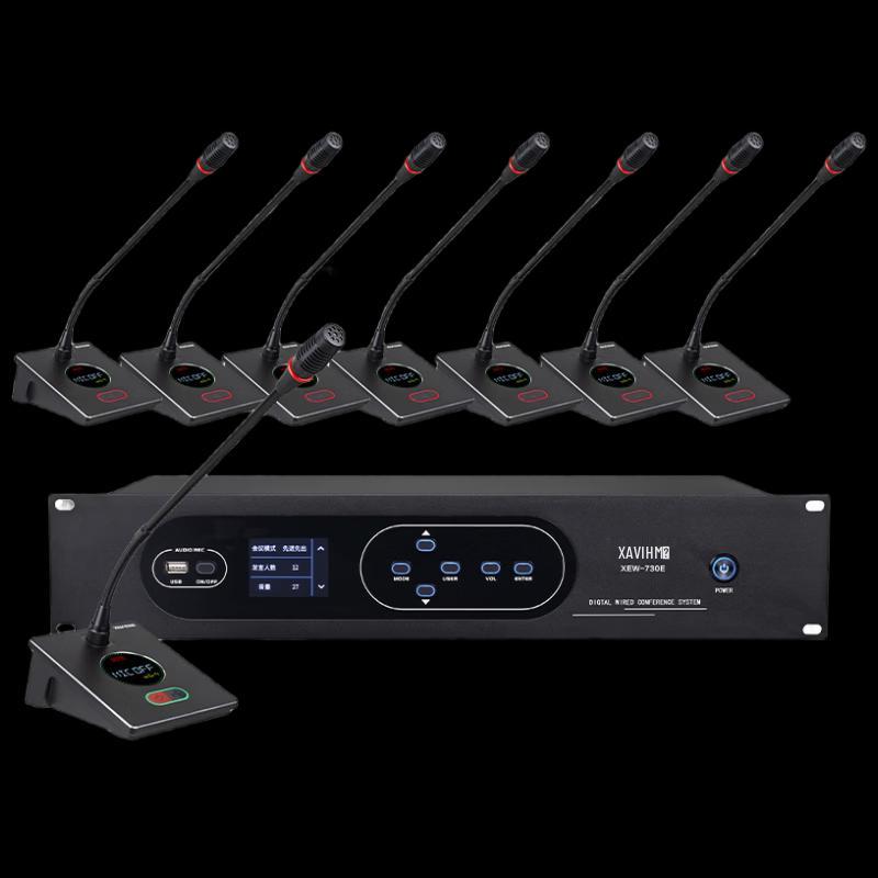 XEW-730E Профессиональная проводная цифровая система конференц-микрофонов (Китайская версия)