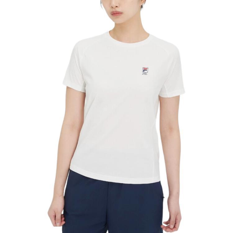 Fila Футболки Унисекс Белые С Круглым Вырезом FS2RSH2204UOWH