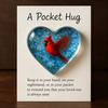 Yousheng Hummingbird Pocket Hug Token Heart-Shaped Comfort Gift for Loss & Long Distance Sympathy Keepsake with Card Portable Emotional Support