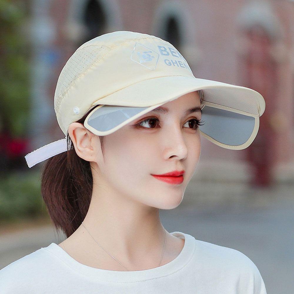 Breathable Sunscreen Ice Silk Cap Protective Shield Full Face Mask Women Sun Protection Cap