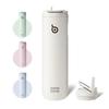 BOTTLE BOTTLE Insulated Water Bottle 24oz with Straw Lid and Handle for Sports Travel Gym Stainless Steel Water Bottles Double-Wall Vacuum Metal