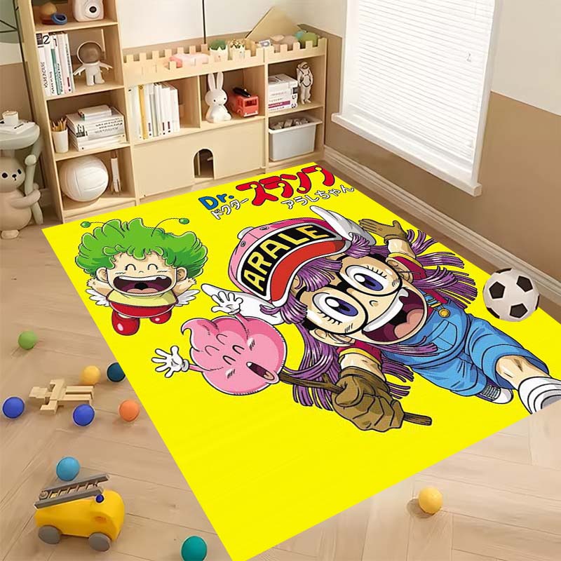 New Cartoon Dr S-Slump Arale Bathroom Rug, Soft Bedroom Floor, Home Laundry Room, Non-Slip Welcome MatCustomizable