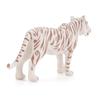 4 шт., набор миниатюрных фигурок белого тигра, имитация детского тигра, украшение для стола, реалистичные статуи диких животных, статическая модель из ПВХ, орнамент