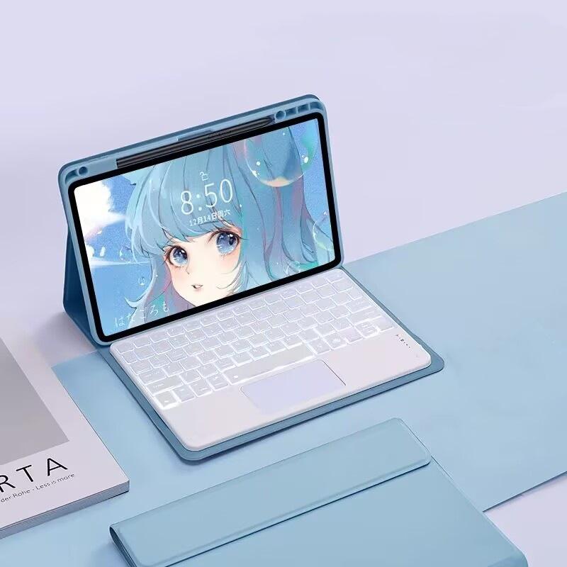 Чехол для планшета Redmi Pad Pro 12.1" с Bluetooth-клавиатурой и слотом для стилуса для Xiaomi Poco